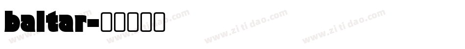 baltar字体转换