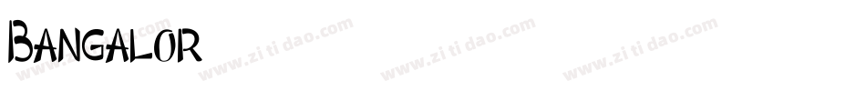 Bangalor字体转换