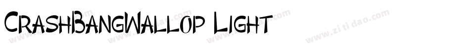CrashBangWallop-Light字体转换