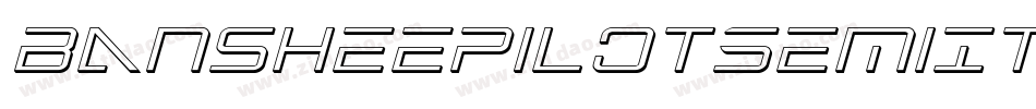 BansheePilotSemiItalic-RayE字体转换