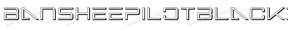 BansheePilotBlackItalic-ZAZZ字体转换
