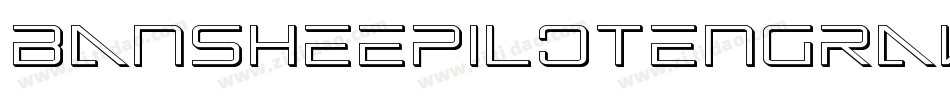 BansheePilotEngravedItalic-qgmq字体转换