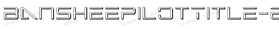 BansheePilotTitle-8JLn字体转换