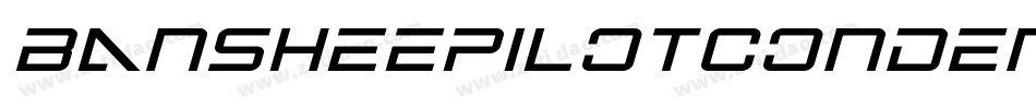 BansheePilotCondensedItalic-DvE3字体转换