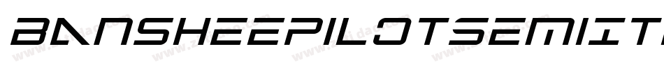 BansheePilotSemiItalic-RayE字体转换