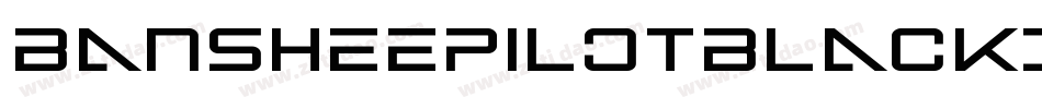 BansheePilotBlackItalic-ZAZZ字体转换