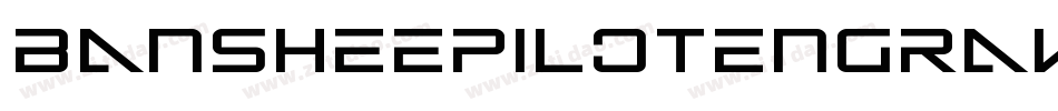 BansheePilotEngravedItalic-qgmq字体转换