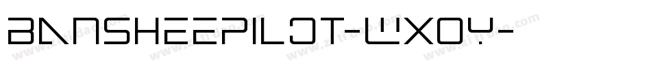 BansheePilot-WxOY字体转换