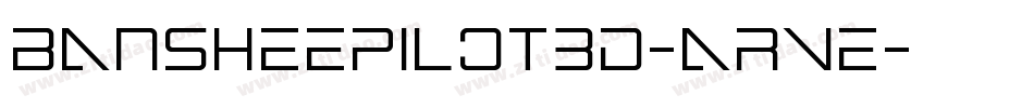BansheePilot3D-aRVE字体转换