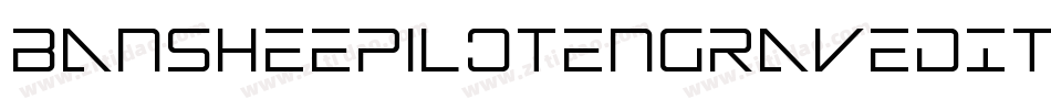 BansheePilotEngravedItalic-qgmq字体转换