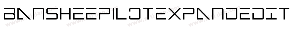 BansheePilotExpandedItalic-JLEK字体转换