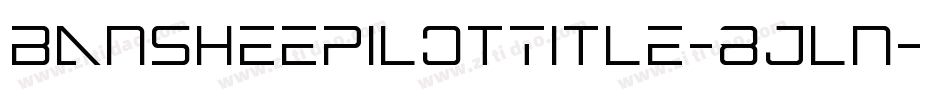 BansheePilotTitle-8JLn字体转换