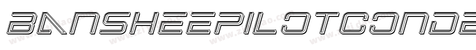 BansheePilotCondensedItalic-DvE3字体转换