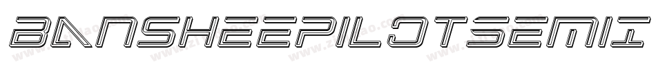 BansheePilotSemiItalic-RayE字体转换