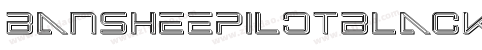 BansheePilotBlackItalic-ZAZZ字体转换