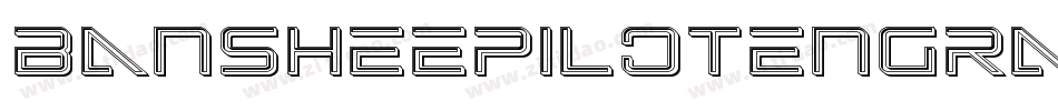 BansheePilotEngravedItalic-qgmq字体转换