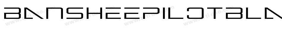 BansheePilotBlackItalic-ZAZZ字体转换