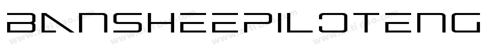 BansheePilotEngravedItalic-qgmq字体转换