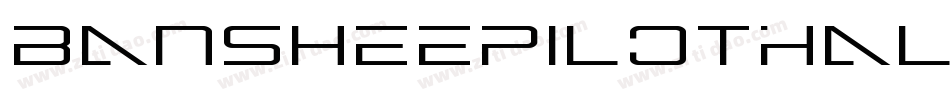 BansheePilotHalftoneItalic-5Ajv字体转换