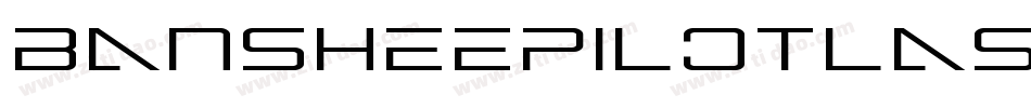 BansheePilotLaserItalic-9l92字体转换