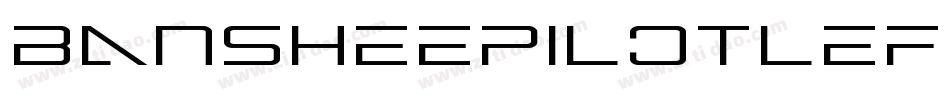 BansheePilotLeftalic-lm5w字体转换