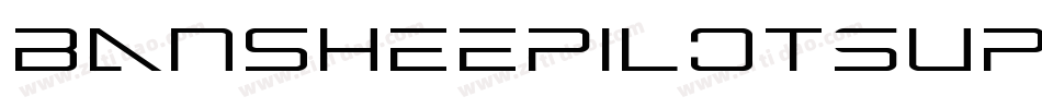 BansheePilotSuperItalic-BK5w字体转换