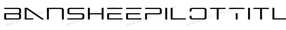 BansheePilotTitle-8JLn字体转换