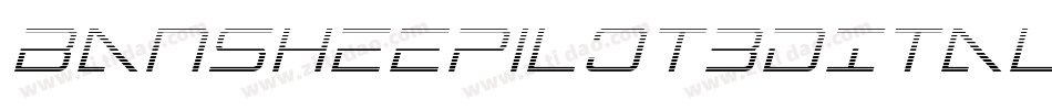 BansheePilot3DItalic-EwE9字体转换