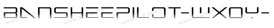BansheePilot-WxOY字体转换