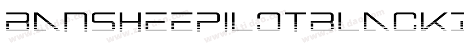 BansheePilotBlackItalic-ZAZZ字体转换