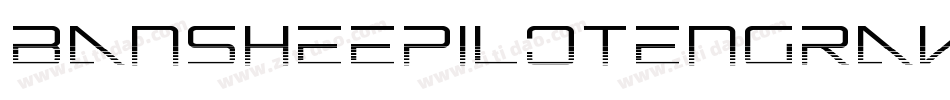 BansheePilotEngravedItalic-qgmq字体转换