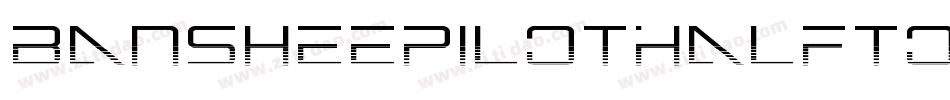BansheePilotHalftone-zZjL字体转换