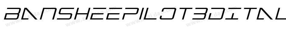 BansheePilot3DItalic-EwE9字体转换