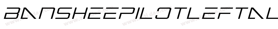 BansheePilotLeftalic-lm5w字体转换