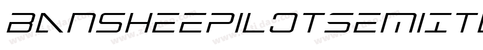 BansheePilotSemiItalic-RayE字体转换