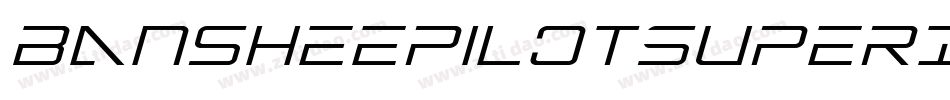 BansheePilotSuperItalic-BK5w字体转换
