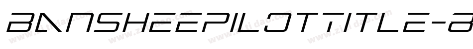 BansheePilotTitle-8JLn字体转换