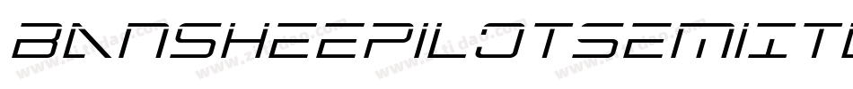 BansheePilotSemiItalic-RayE字体转换