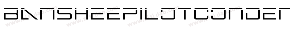 BansheePilotCondensed-pXxD字体转换