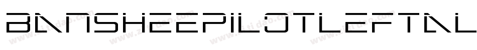 BansheePilotLeftalic-lm5w字体转换