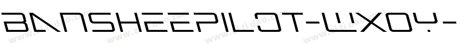 BansheePilot-WxOY字体转换