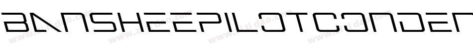 BansheePilotCondensed-pXxD字体转换