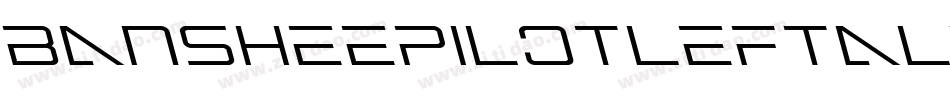 BansheePilotLeftalic-lm5w字体转换