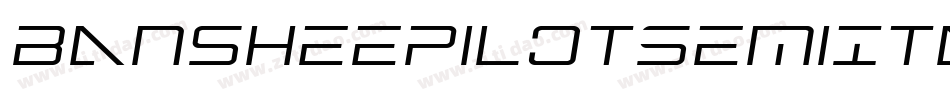 BansheePilotSemiItalic-RayE字体转换