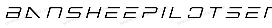 BansheePilotSemiItalic-RayE字体转换