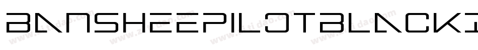 BansheePilotBlackItalic-ZAZZ字体转换