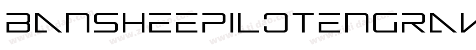 BansheePilotEngravedItalic-qgmq字体转换