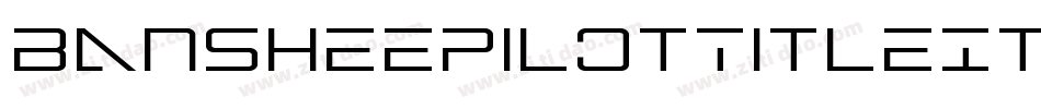 BansheePilotTitleItalic-YDJ2字体转换