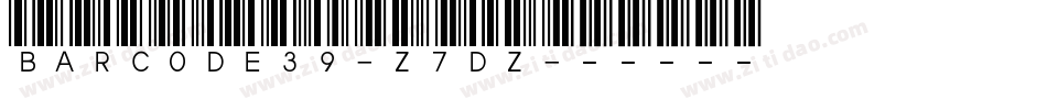 BarCode39-Z7DZ字体转换