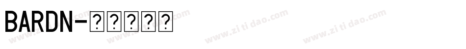 BARDN字体转换